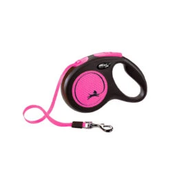 Flexi Dog Lead New Neon - Pink -Renskes Shop flexi rollijn new neon roze 168492 1000 none