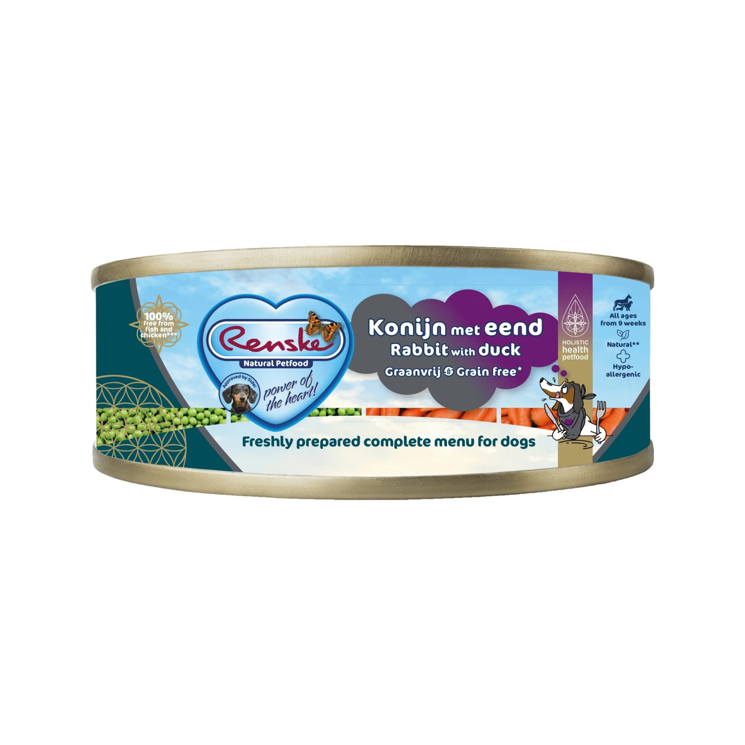 Renske Fresh Grain Free Dog Food - Tin - Rabbit With Duck