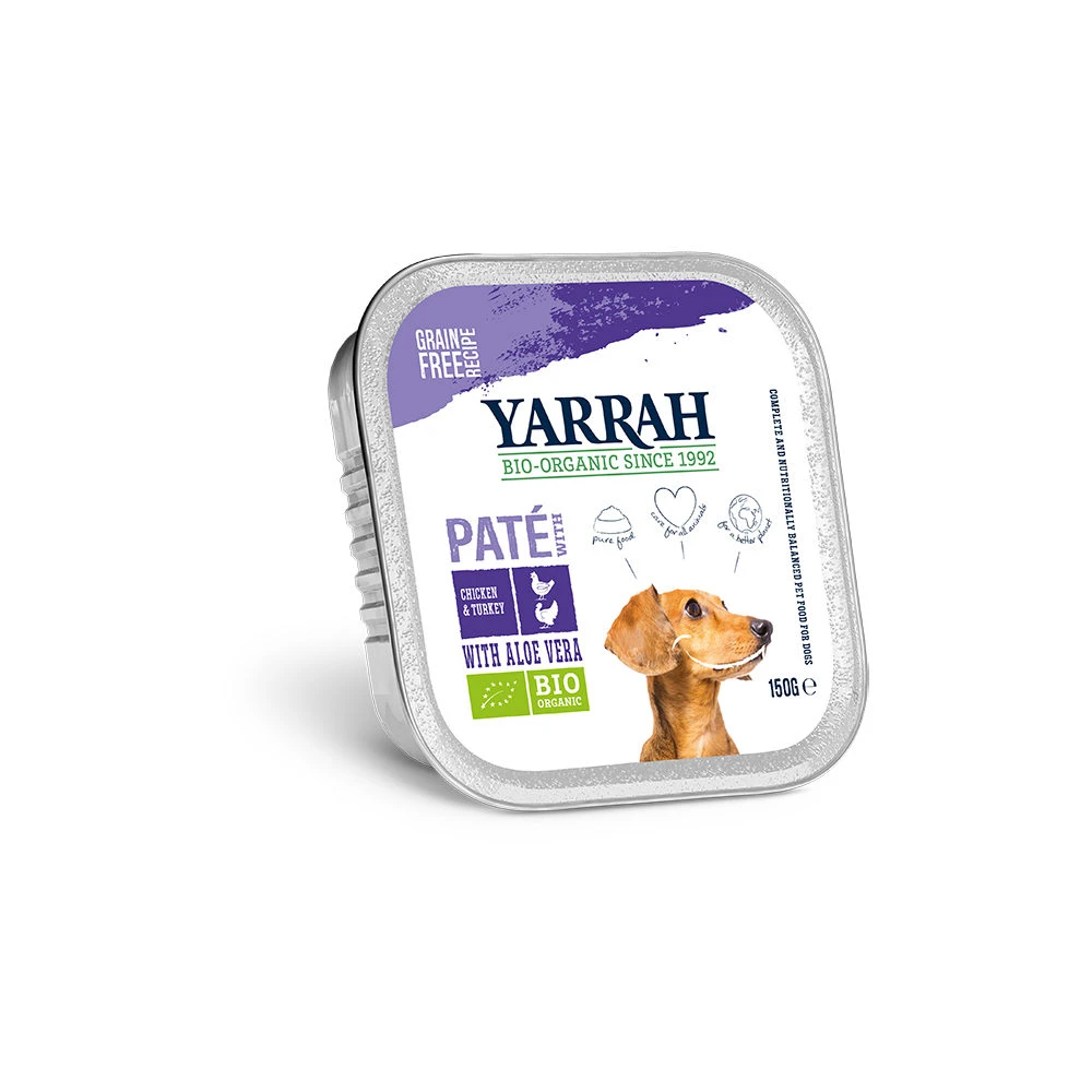 Yarrah - Paté Dog Food With Turkey Bio
